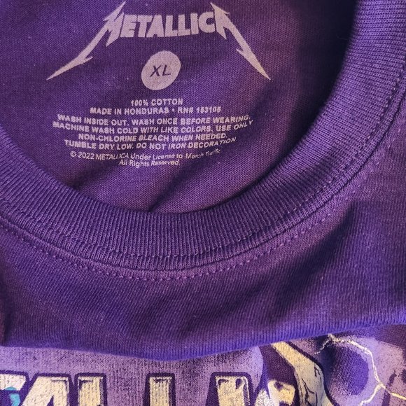 Metallica T-Creeping Death thrush metal rock Official Official T-Shirt L NWT - Picture 4 of 4